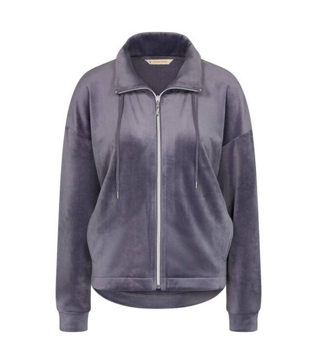 Bluza damska Triumph Cozy Comfort Velour Zip Jacket slate